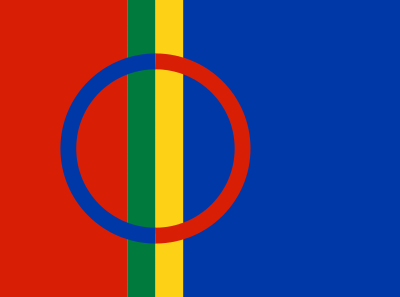 Drapeau sami laponie